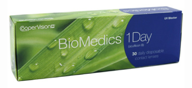 Biomedics 1 Day contact lenses by Coopervision