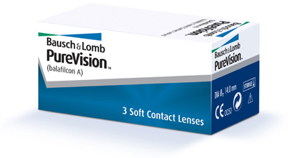 Purevision contact lenses by Bausch & Lomb