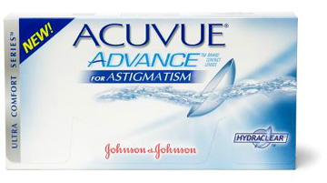 Acuvue Advance for Astigmatism contact lenses by Johnson & Johnson