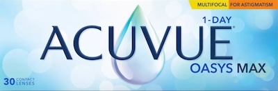 1-Day Acuvue Oasys Max Multifocal For Astigmatism contact lenses by Johnson & Johnson