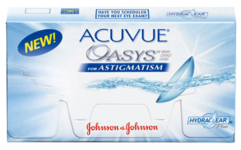 Acuvue Oasys for Astigmatism contact lenses by Johnson & Johnson