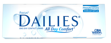 Focus Dailies Progressives contact lenses by Alcon