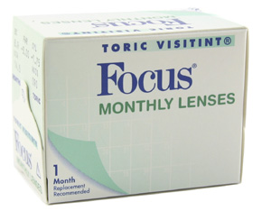 Focus Toric Visitint contact lenses by Alcon