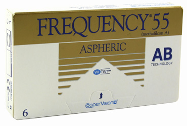 Frequency 55 Aspheric contact lenses by Coopervision