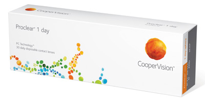 Proclear 1 Day contact lenses by Coopervision