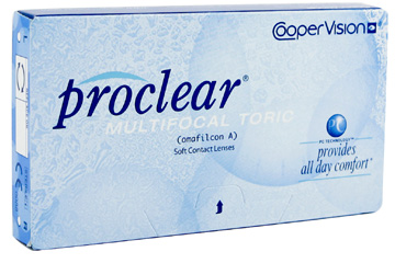 Proclear Multifocal Toric contact lenses by Coopervision