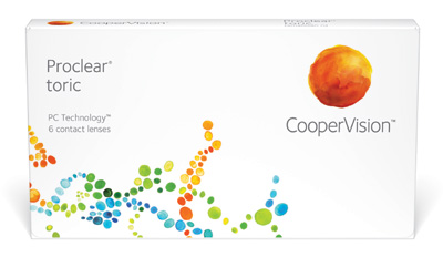 Proclear Toric contact lenses by Coopervision