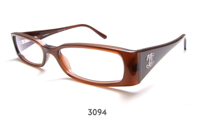 Authentic Chanel 3094 c.860 Black/White 51mm Frames Eyeglasses/Case Italy  RXable